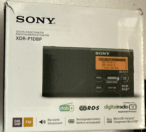 Sony xdr p1dbp dab - sony, dab/dab+/fm/rds