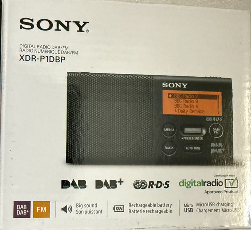 Sony xdr p1dbp - sony, dab/dab+/fm/rds