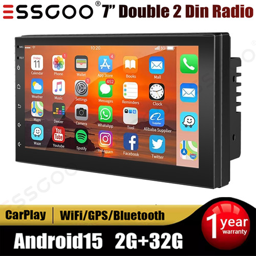 Essgoo apple carplay double - 7",